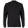 Clipper Brest knitted pullover with high collar, Black, Black, swatch