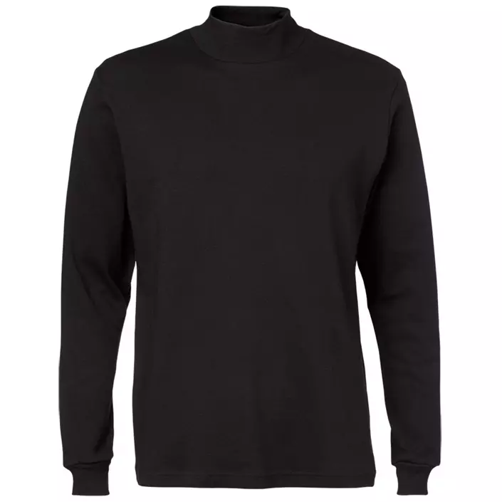Clipper Brest knitted pullover with high collar, Black, large image number 0