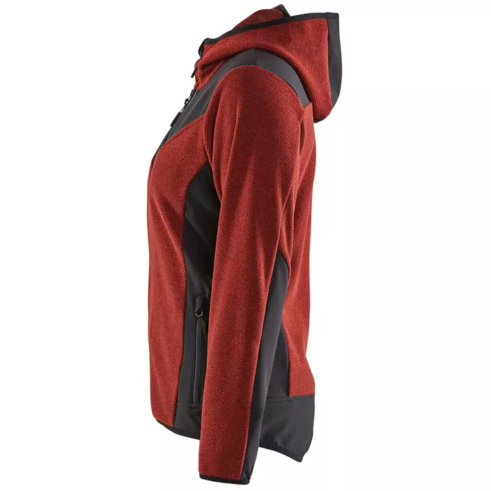 Blåkläder women's knitted jacket, Burnt Red/Black, large image number 3