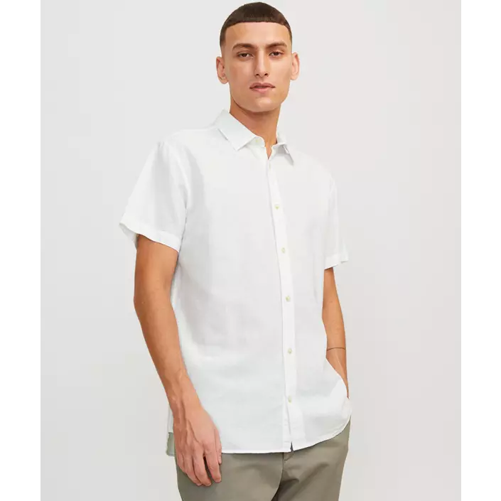 Jack & Jones JJESUMMER kortermet skjorte, White, large image number 5