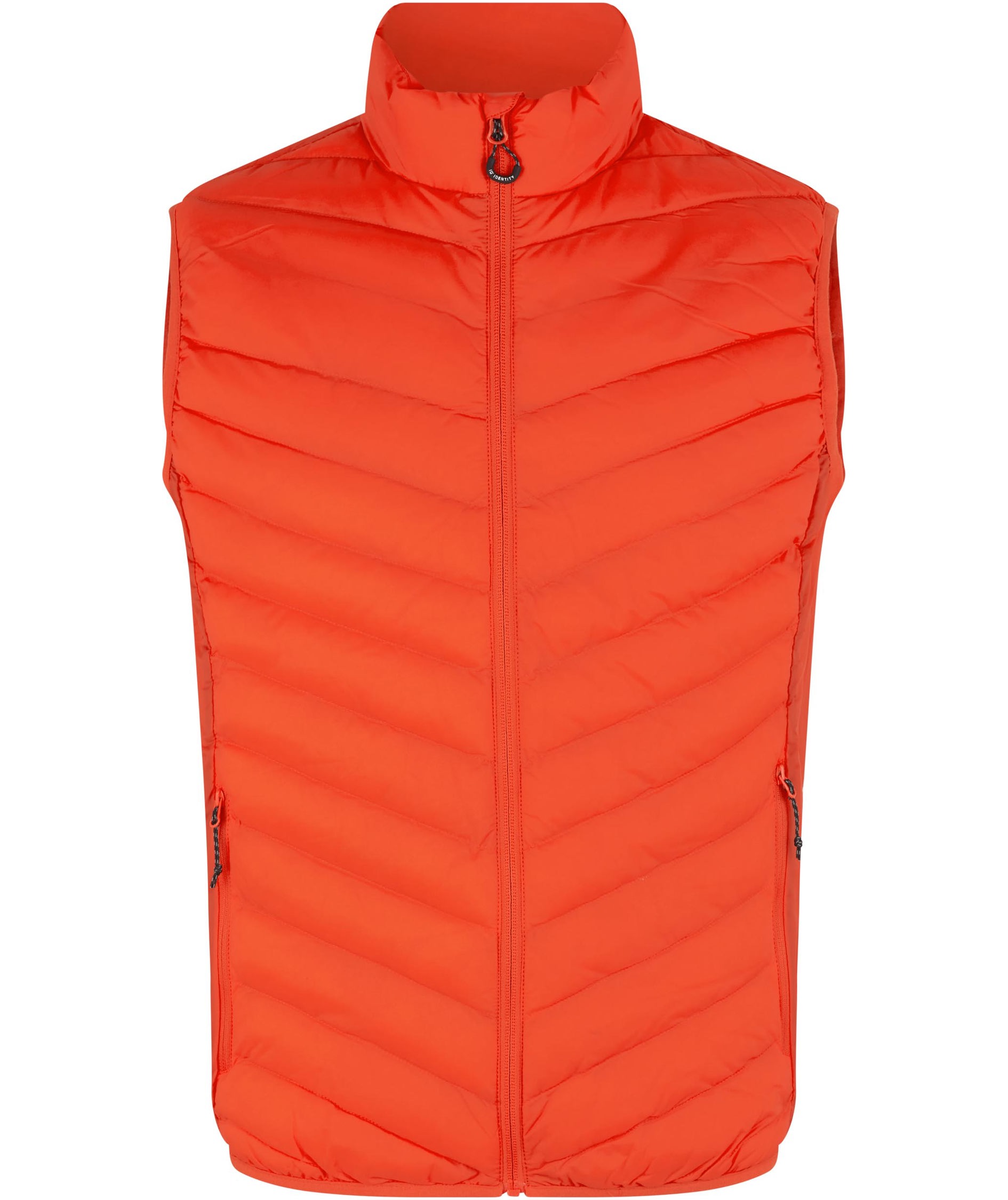 ID Stretch quilted vest, Orange, Orange, swatch