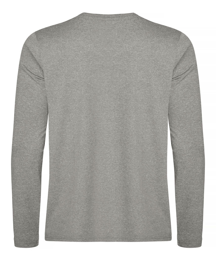 Clique Basic Active-T l&aring;ng&auml;rmad T-shirt, Grey melange
