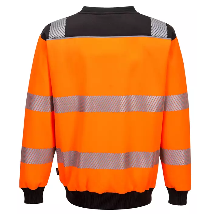 Portwest PW3 Sweatshirt, Hi-Vis Orange/Schwarz, large image number 1