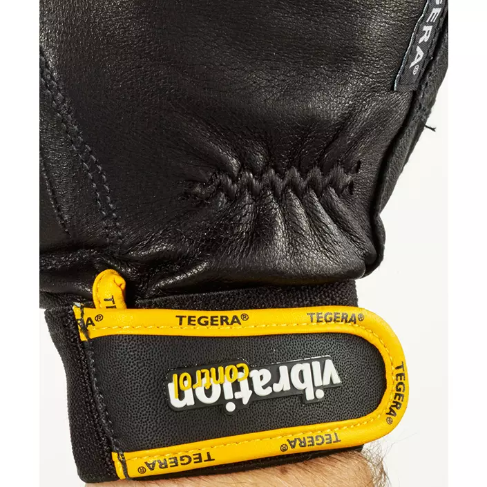 Tegera 9181 vibrationsdämpande handskar, Svart/Gul, large image number 2