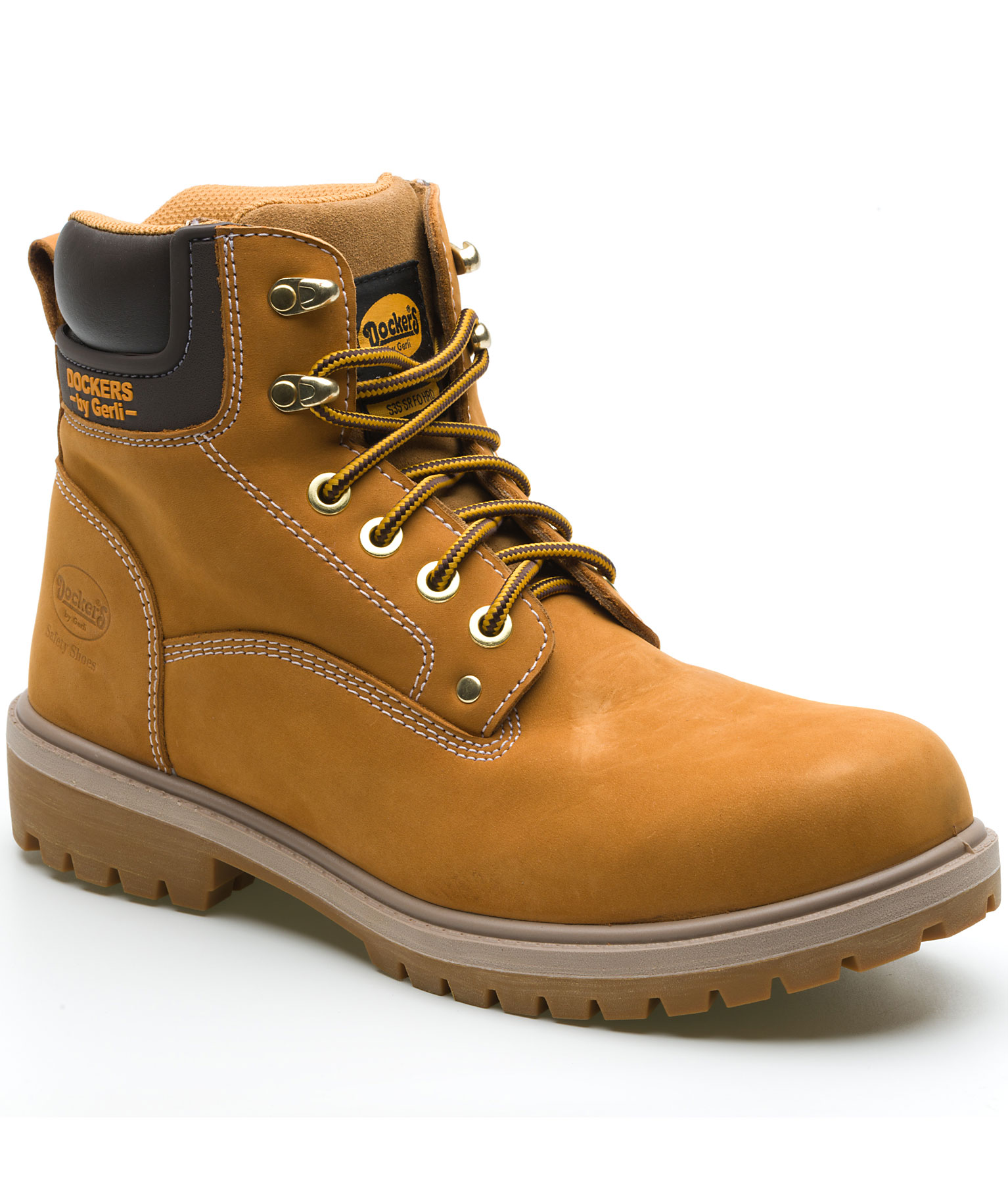 Dockers by Gerli Shield safety boots S3S, Golden Tan