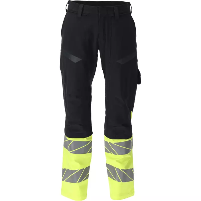 Mascot Accelerate Multisafe arbejdsbukser full stretch, Mørk Marine/Hi-Vis Gul, large image number 0
