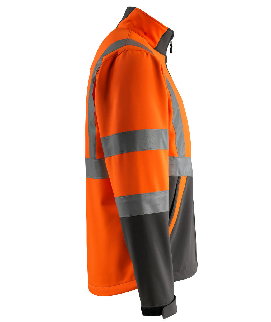 Mascot Safe Light Kiama softshell jacket, Hi-vis Orange/Dark anthracite, large image number 3