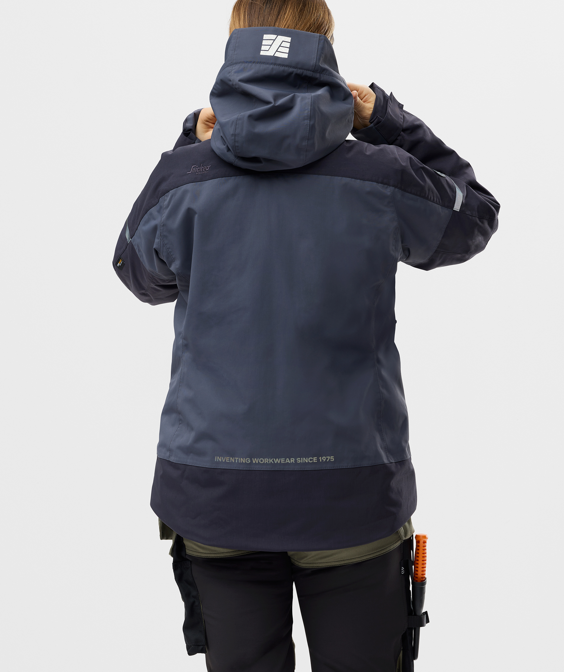 Snickers AllroundWork vinterjacka 1177 dam, Navy/Dark Navy, large image number 3