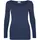 Vero Moda VMMAXI MY SOFT lang langærmet dame T-shirt, Black Iris, Black Iris, swatch