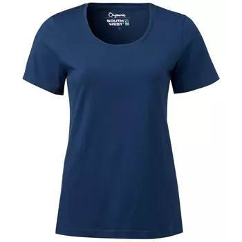 South West Nora organic women's T-shirt, Indigo Blue