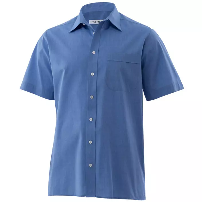 Kümmel Stanley fil-á-fil Classic fit kortärmad skjorta, Mellanblå, large image number 0