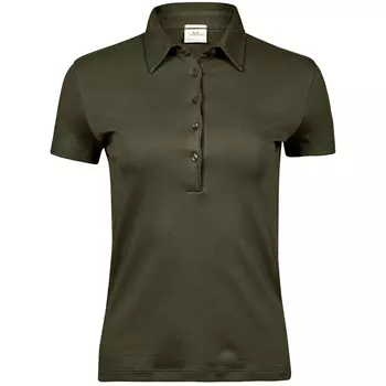 Tee Jays women's Pima polo shirt, Olive Green