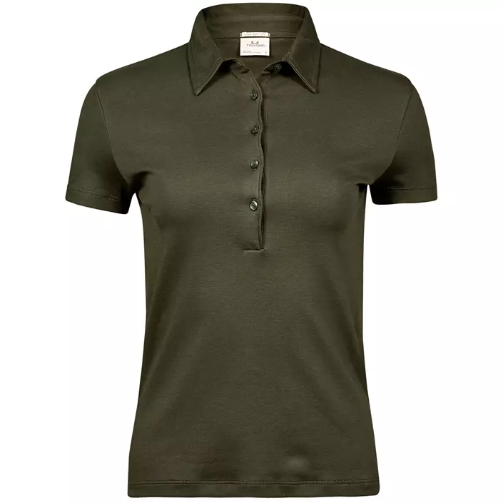 Tee Jays women's Pima polo shirt, Olive Green, large image number 0