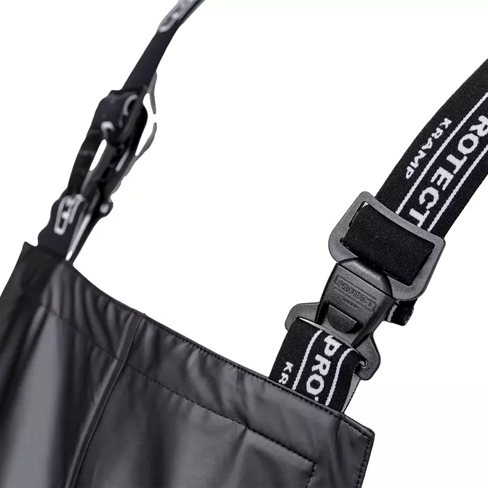 Kramp Protect regnhängselbyxa, Svart, large image number 2