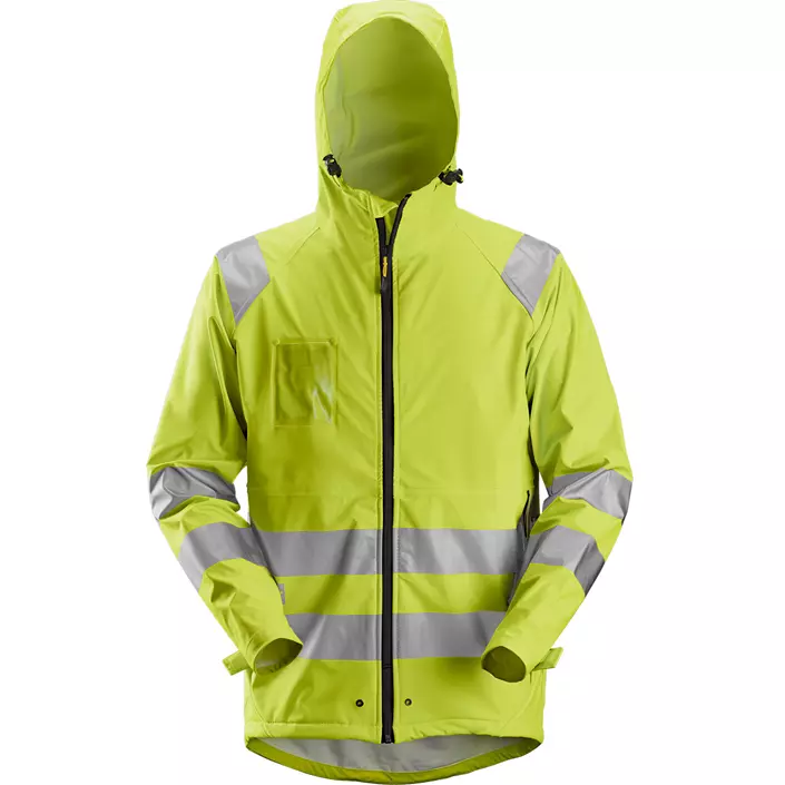 Snickers PU rain jacket, Yellow, large image number 0