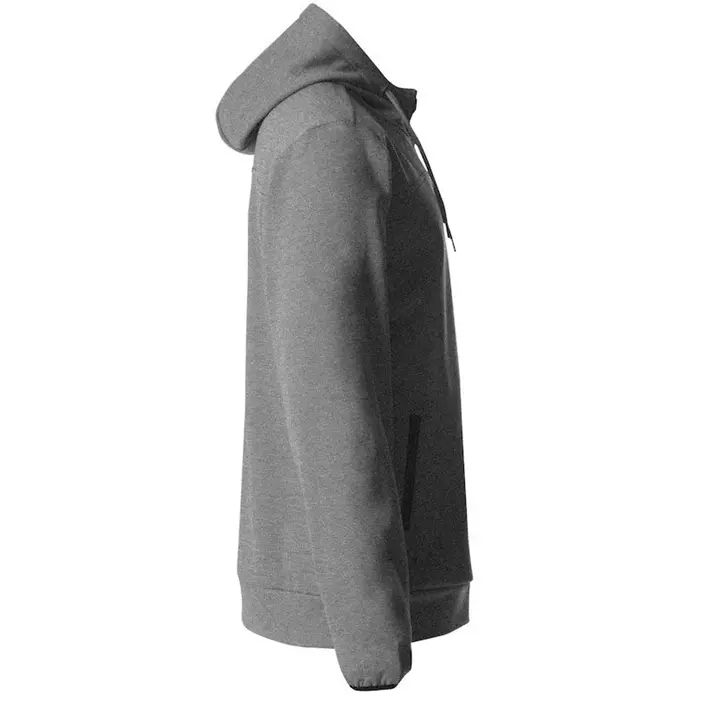 Clique Ottawa sweat hættetrøje med lynlås, Gråmeleret, large image number 4