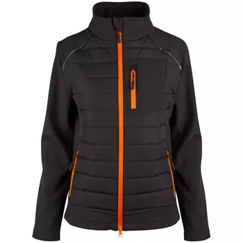 YOU Sydney women's hybrid jacket, Black/Orange
