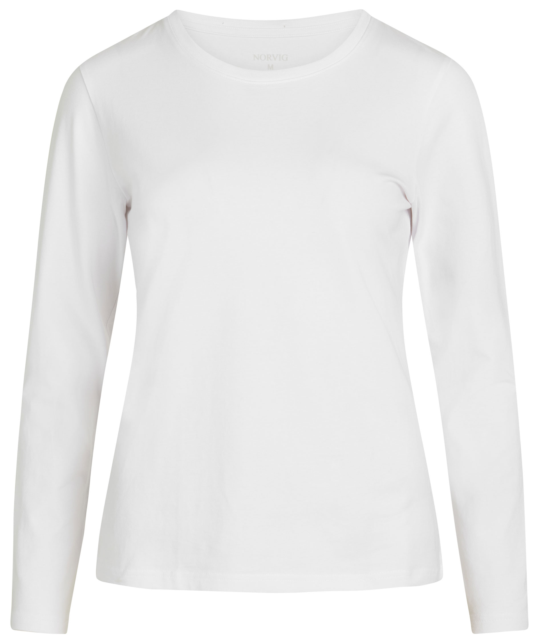 NORVIG l&aring;ng&auml;rmad stretch T-shirt dam, Vit