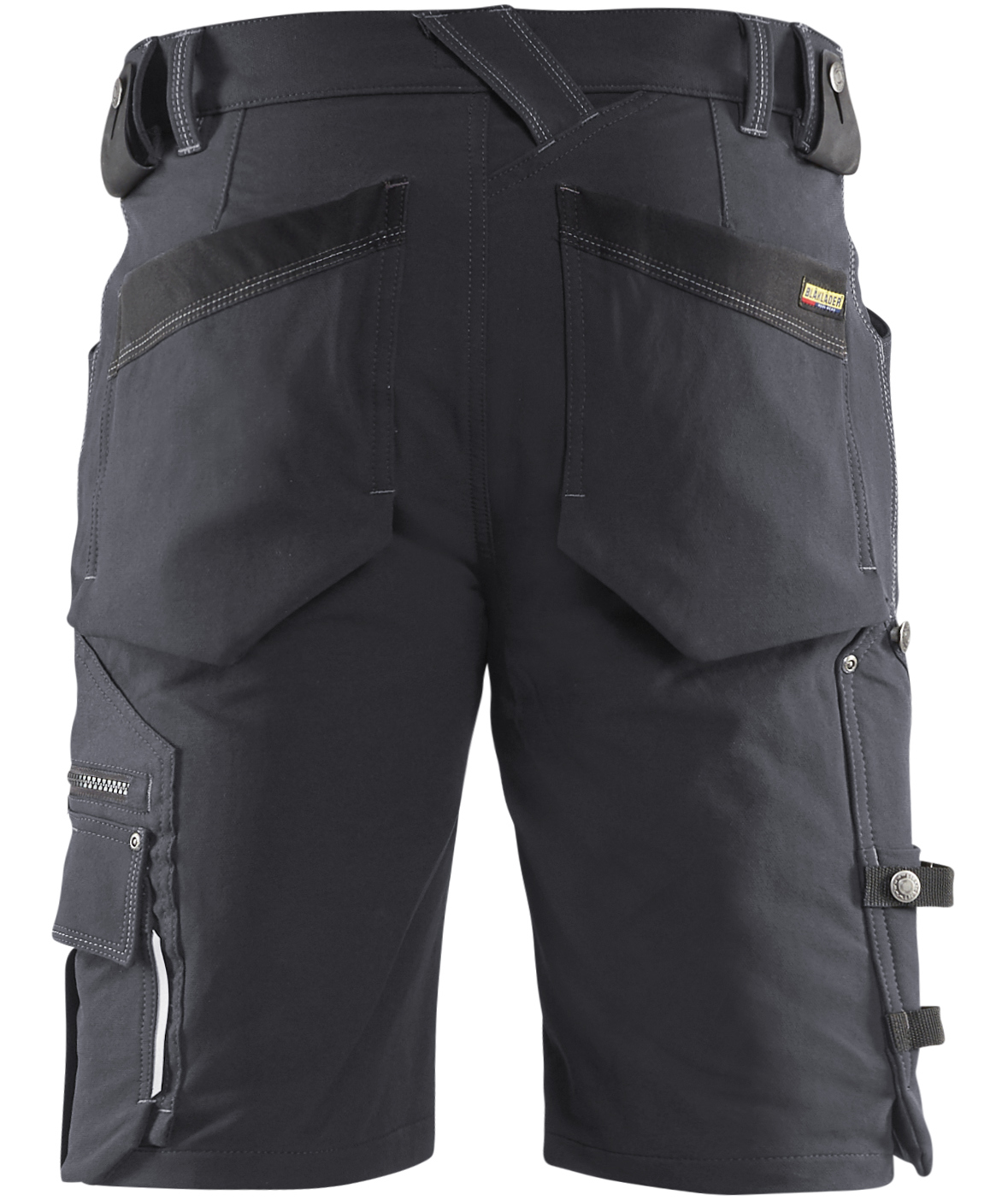 Bl&aring;kl&auml;der arbejdsshorts X1900 full stretch, M&oslash;rkegr&aring;/Sort, large image number 2
