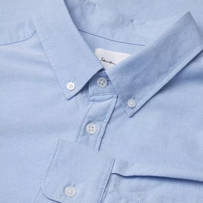 Seven Seas Oxford Slim fit shirt, Light Blue, large image number 4