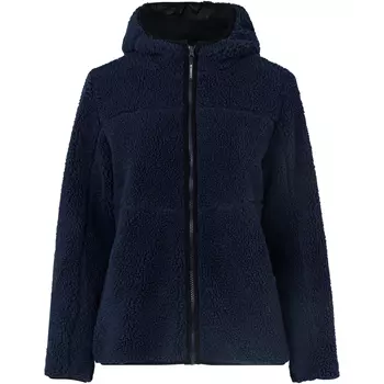 ID women's pile fleece jacket, Navy