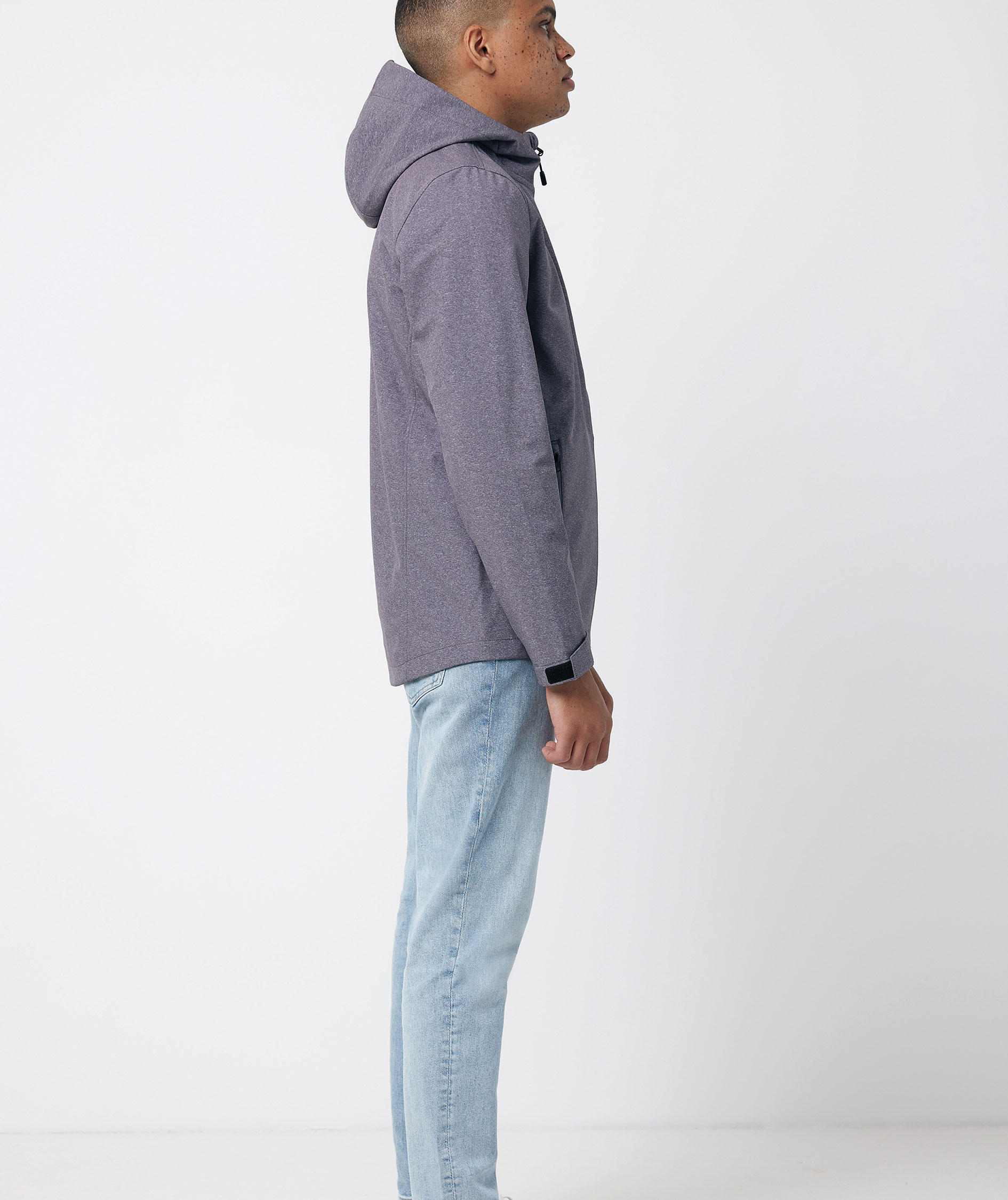 Iqoniq Makalu softshelljacka, Vulcano Heather Grey, large image number 4