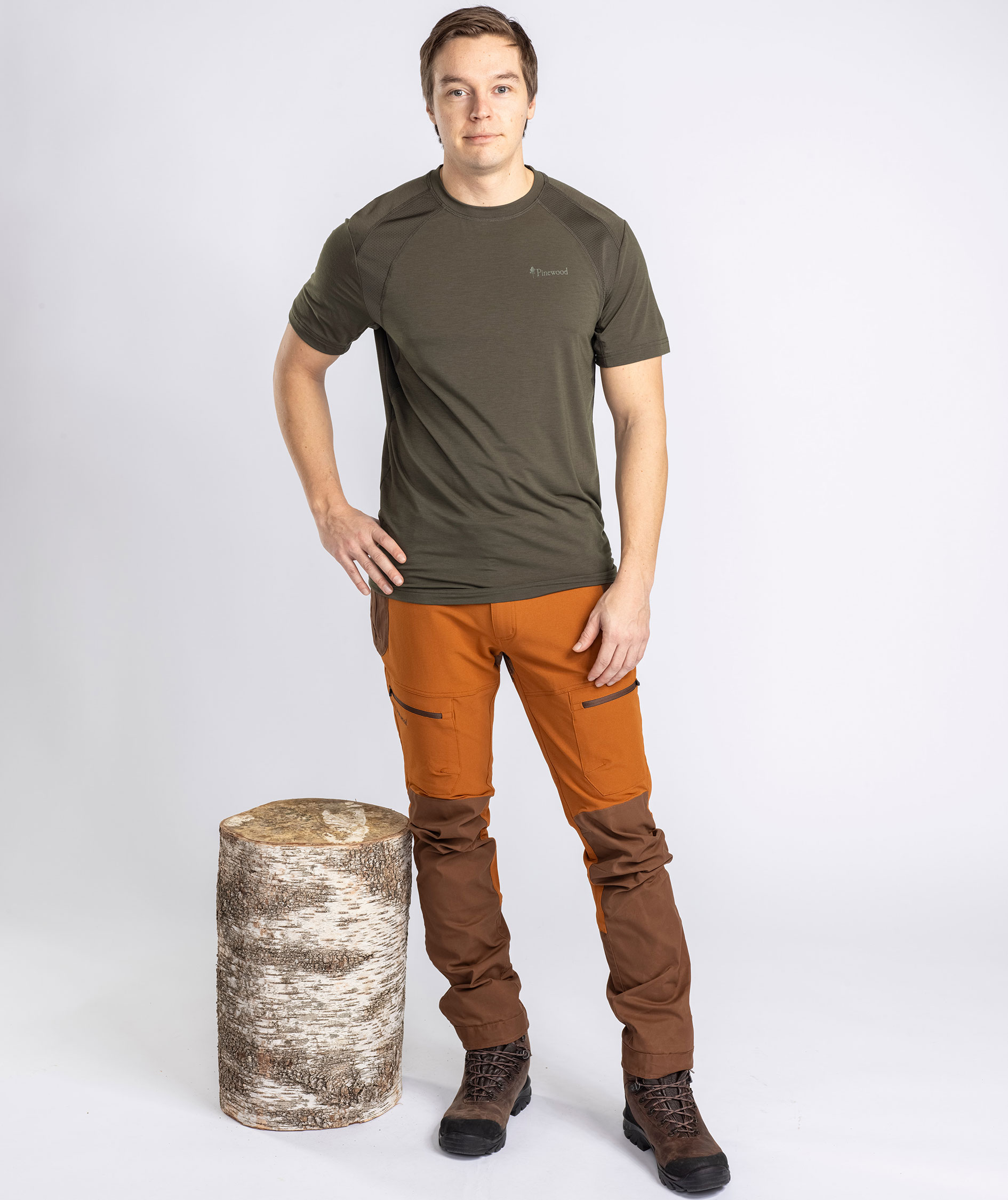 Pinewood Finnveden AirVent Function T-shirt, Moss green, large image number 3