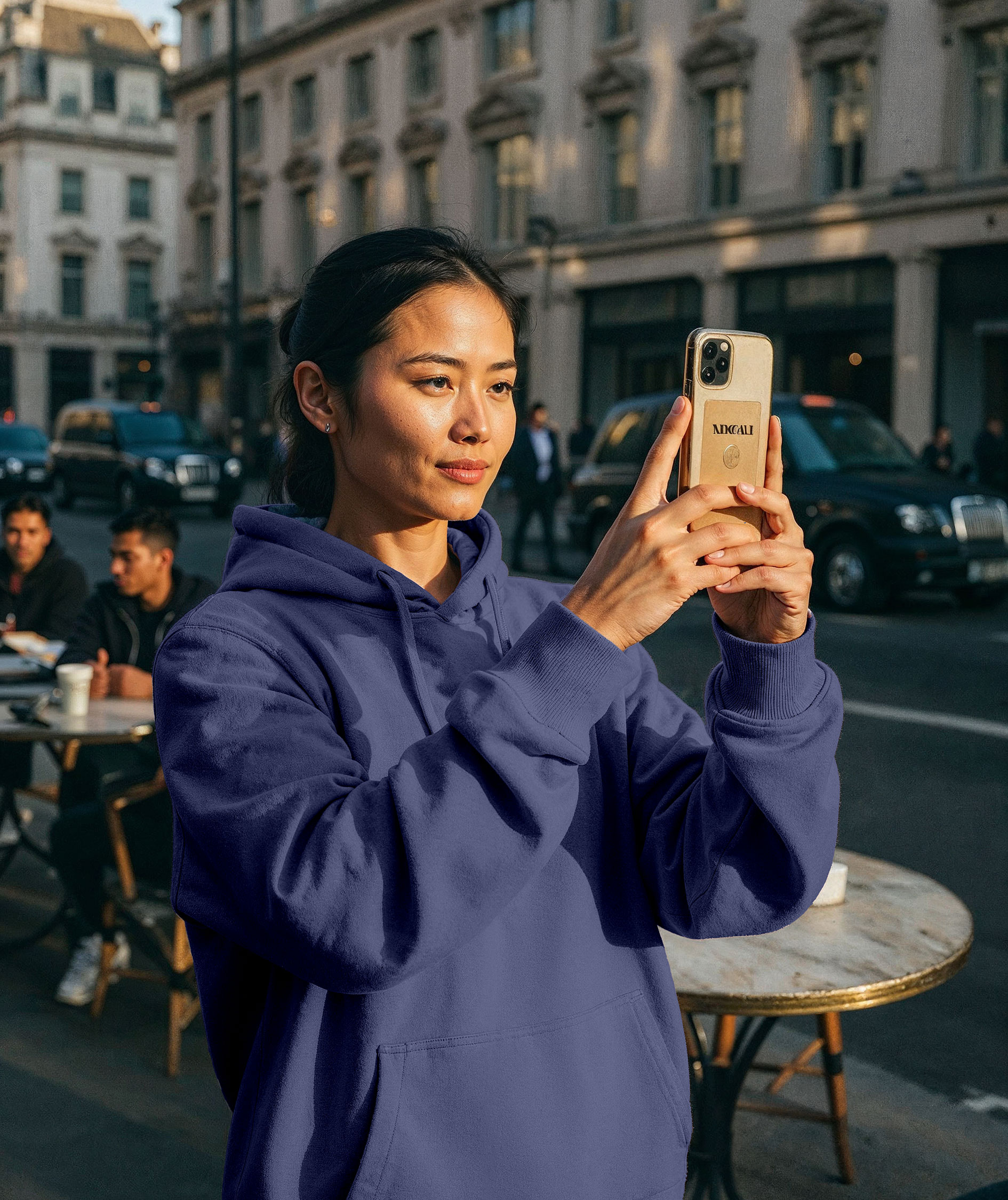 UM Loose Fit Hoodie, Navy, large image number 6