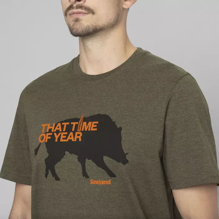Seeland That Time T-shirt, Pine Green Melange, large image number 4