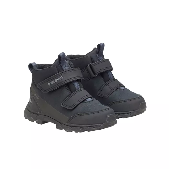 Viking Ask Mid F GTX boots for kids, Black/Charcoal, large image number 2