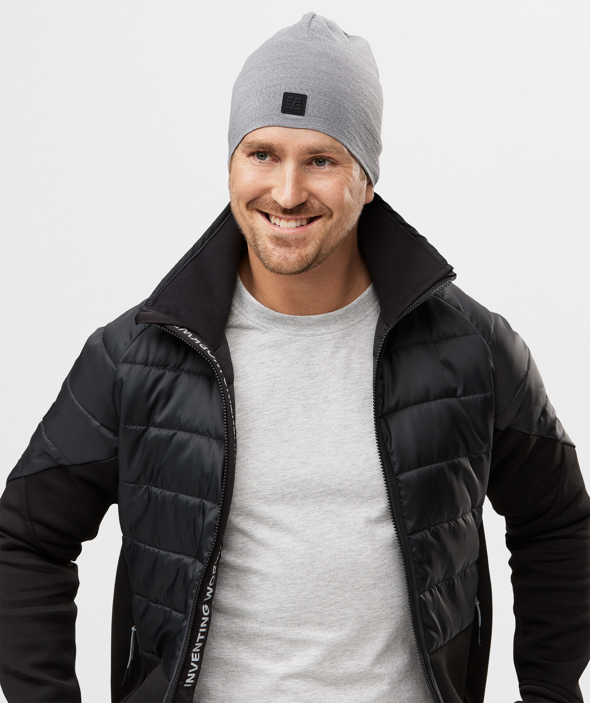 Snickers beanie merino wool, Grey Melange