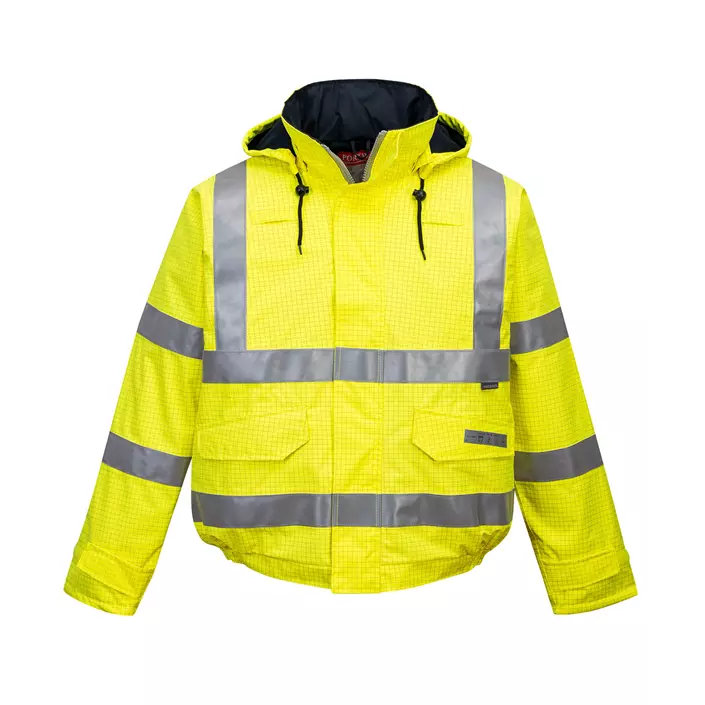 Portwest BizFlame pilot jacket, Hi-Vis Yellow, large image number 0