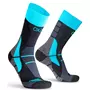 Oxyburn Discovery strømper med merinould, Black/Malibu Oxyburn Discovery strømper med merinould