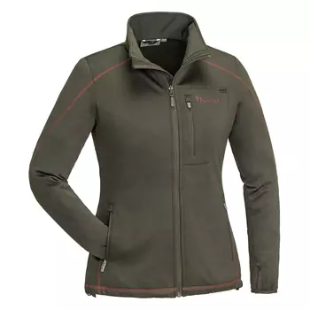 Pinewood Frazer women's fleece jacket, Suede brown/dark copper