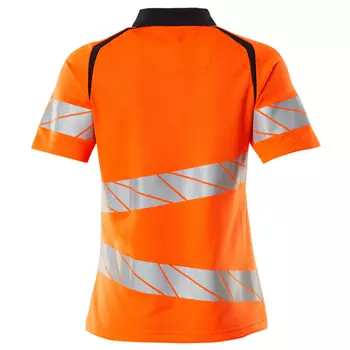 Mascot Accelerate Safe dame polo T-skjorte, Hi-vis Orange/Mørk Marine