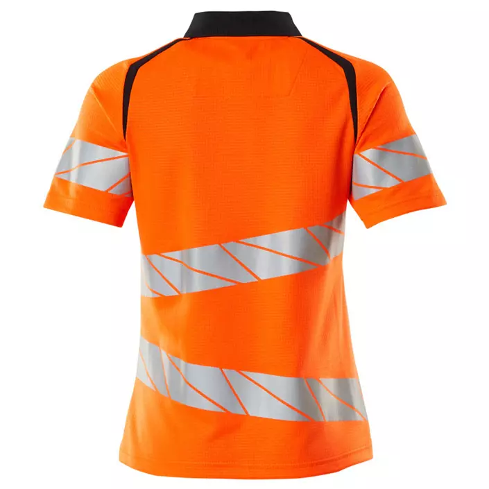Mascot Accelerate Safe women's polo shirt, Hi-Vis Orange/Dark Marine, large image number 1