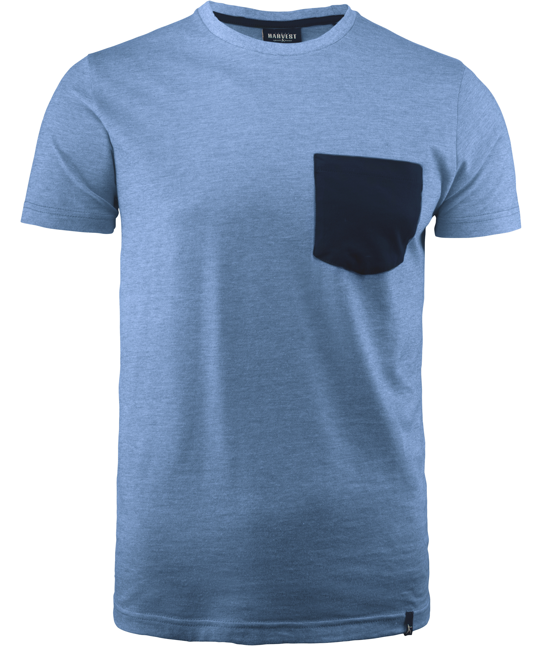 J. Harvest Sportswear Portwillow T-shirt, Blue melange, Blue melange, swatch