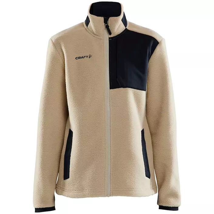 Craft ADV Explore Pile women´s fleece jacket, Ecru-black, large image number 0