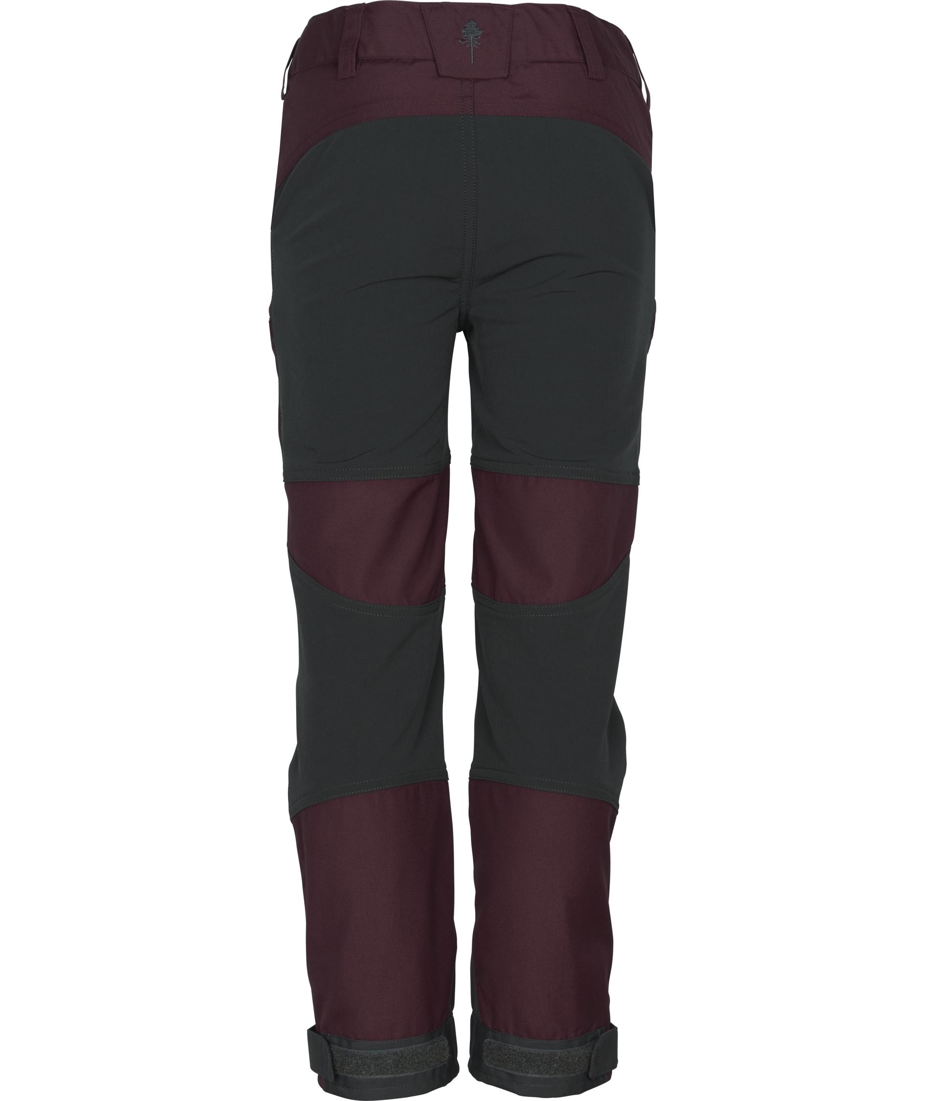 Pinewood Caribou outdoorbukser til b&oslash;rn, Plum/Dark Anthracite, large image number 2
