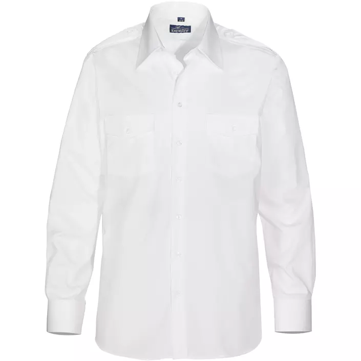 Derby of Sweden Maverick Comfort fit Pilotenhemd, White, large image number 0
