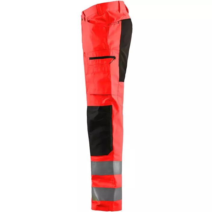 Blåkläder arbejdsbukser, Hi-vis Rød/Sort, large image number 2