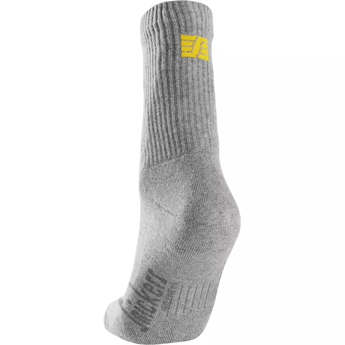 Snickers 3-pack socks, Grey melange, large image number 1