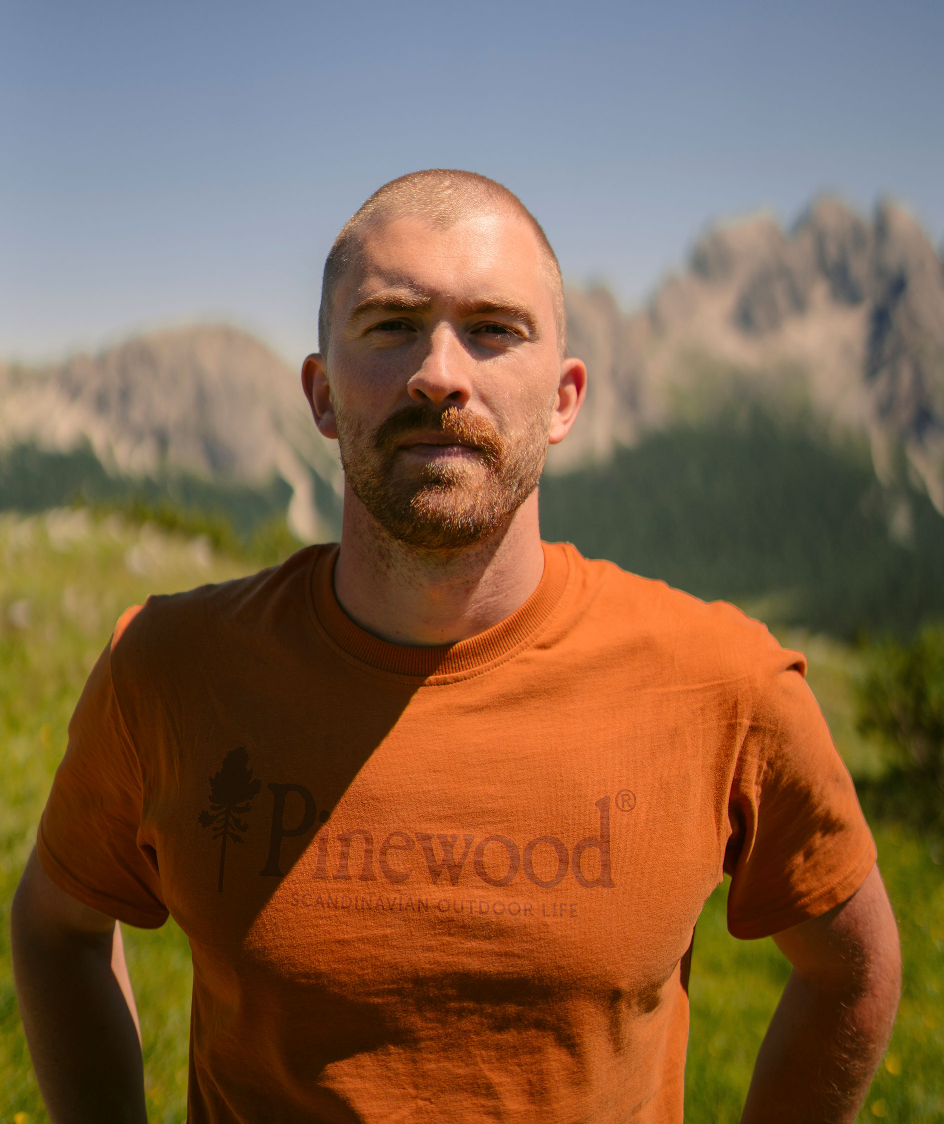 Pinewood Outdoor Life T-shirt, Burned Orange