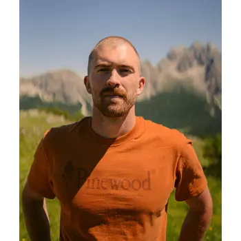 Pinewood Outdoor Life T-shirt, Burned Orange