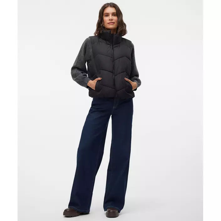 Vero Moda VMLIGAEVA vatteret vest, Black, large image number 4