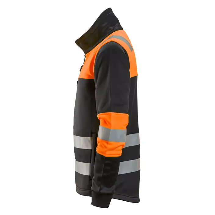 Snickers sweat jacket 8034, Black/Hi-vis Orange, large image number 3