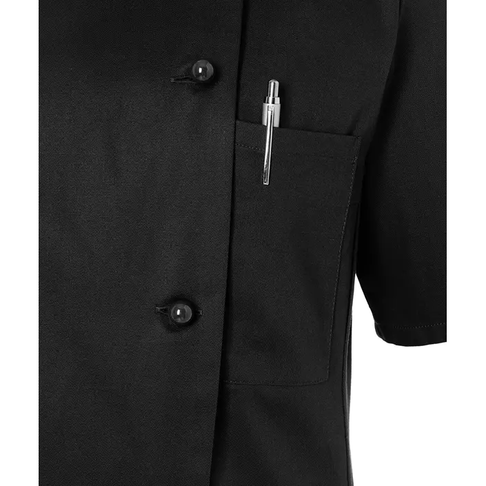 Karlowsky Pauline women's short-sleeved chefs jacket without buttons, Black, large image number 4