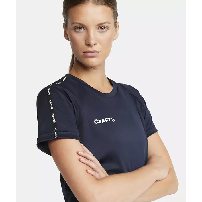 Craft Squad 2.0 Contrast Damen T-Shirt, Navy, large image number 3