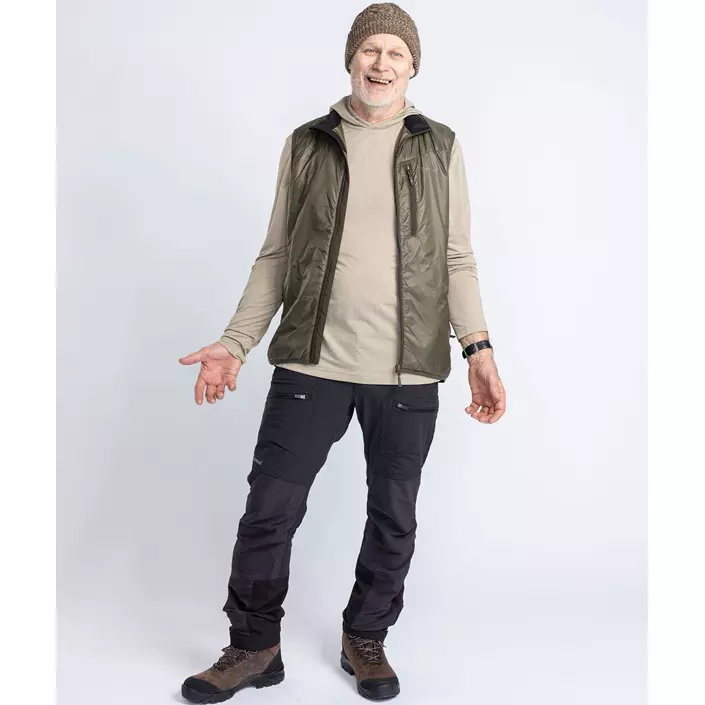 Pinewood Wool Insulation vest, Moss green, large image number 1