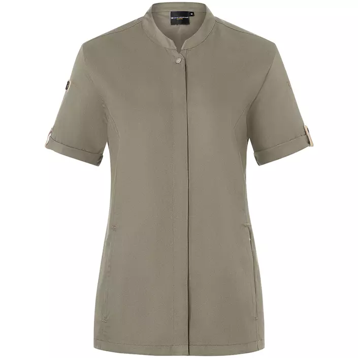 Karlowsky Green-Generation kortærmet dame kokkejakke, sage, large image number 0